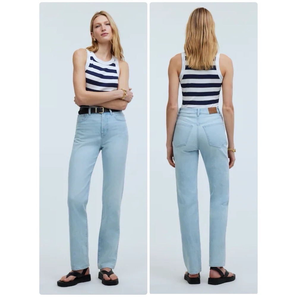 Madewell The '90s Straight Jean Ward Wash Comfort Stretch Size 30 NO649